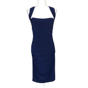 Laundry by Shelli Segal Sheath Dress Size 8 Navy